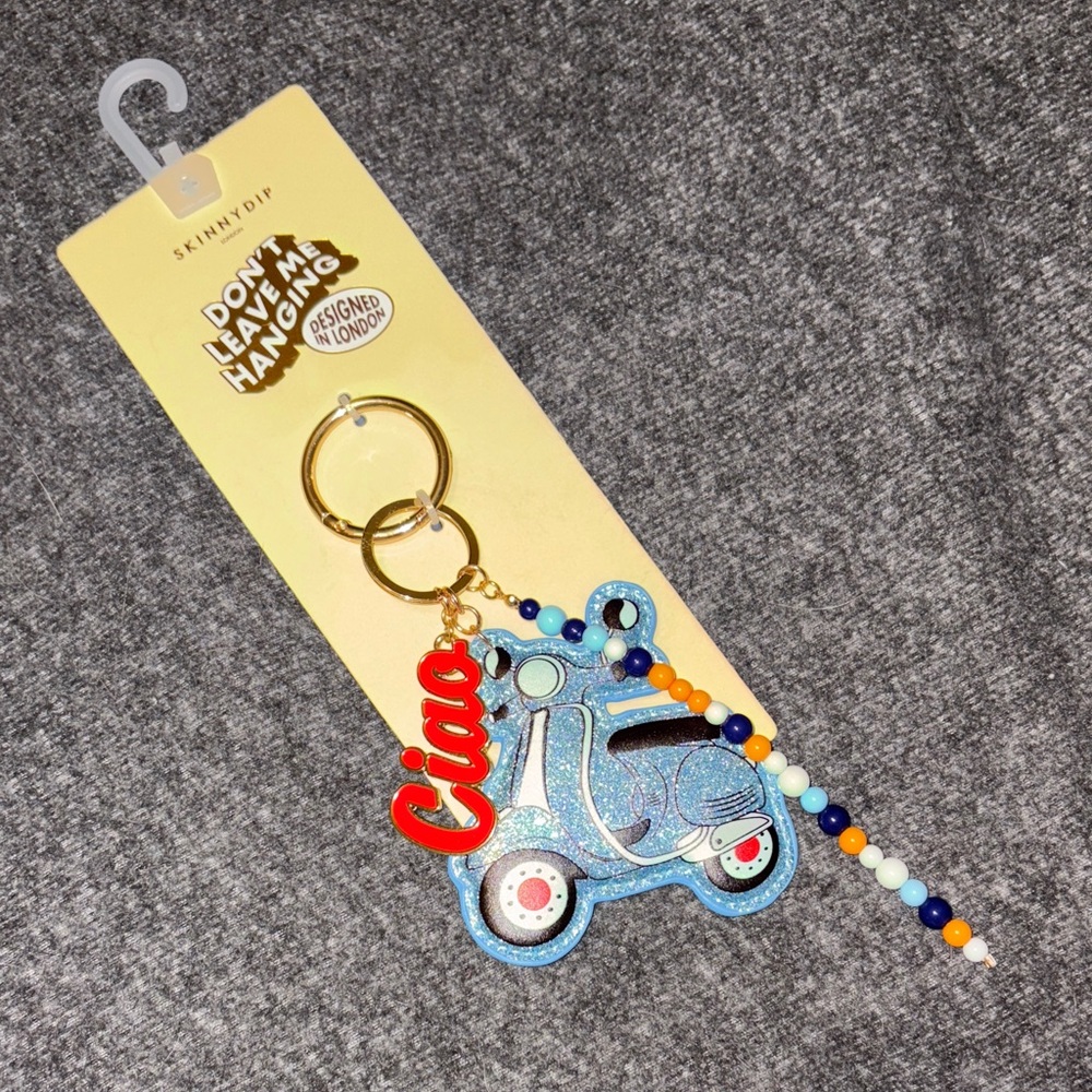 Blue Scooter Bag Charm